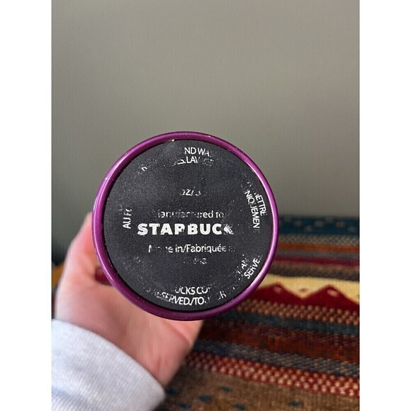 Starbucks Hybrid Pink Berry Ceramic Strainless Steel Tumbler Travel Mug 12oz - Picture 4 of 5